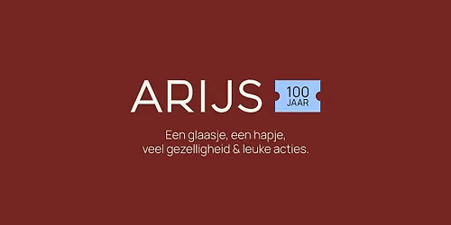 100 jaar Arijs. Een avond vol gezelligheid, stijl & bubbels.