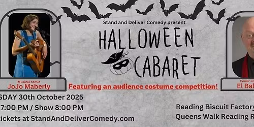 Stand and Deliver Comedy at Reading Biscuit Factory Halloween Cabaret