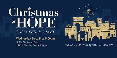 Christmas Eve Service - Hope Local Cedar Valley