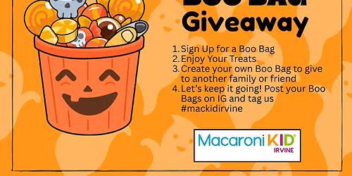 Macaroni KID Irvine Boo Bag Sign Up