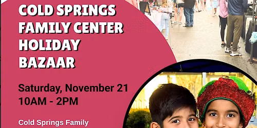 Kidsmarkets at Cold Springs Family Center Holiday Bazaar