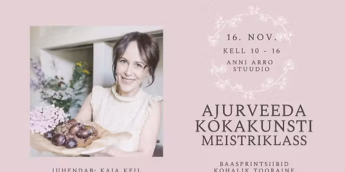 AJURVEEDA KOKAKUNSTI MEISTRIKLASS