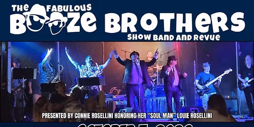 The Fabulous Booze Brothers Show Band & Revue Presented by Connie Rosellini