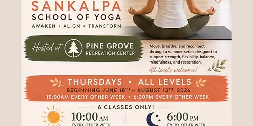 Yoga @ PGRC - The Summer Series