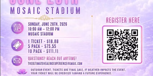 The Ultimate Healing Experience~Mosaic Stadium Edition \ud83c\udf86\ud83c\udfdf\ufe0f\ud83c\udf86