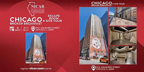 Chicago Broker Breakfast - Escape Room Site Tour-59 E Van Buren, Chicago
