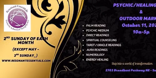 PSYCHIC\/HEALING FAIR AND OUTDOOR MARKET 