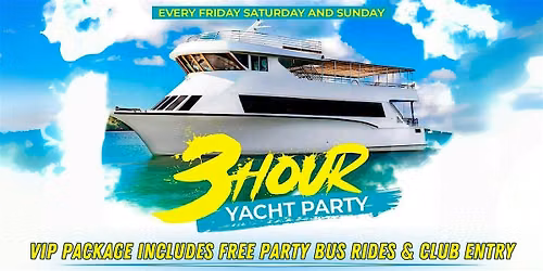 Miami #1 Hip-Hop Yacht Party w\/ Unlimited Drinks & FREE Club Entry!