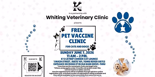 K's Free Pet Vaccine Clinic