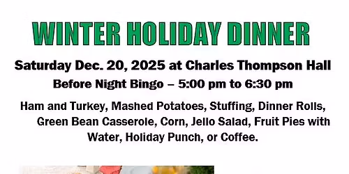 Winter Holiday Dinner