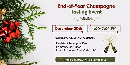 End-of-Year Champagne Tasting Event