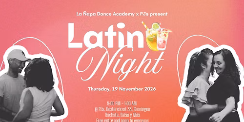Latin Night @ PJs | Donderdag 19 November