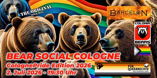 BEAR SOCIAL COLOGNE - COLOGNE PRIDE EDITION 2026