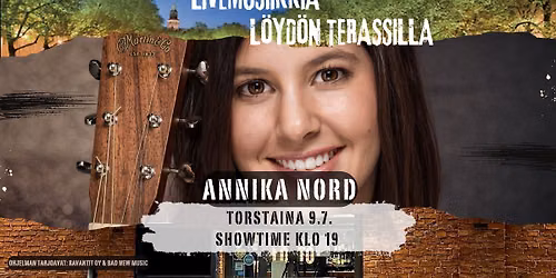Annika Nord L\u00f6yd\u00f6n terassilla