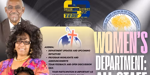 Shiloh District Women\u2019s Department: All Staff Meeting 