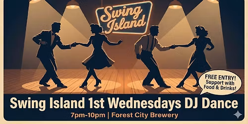 Swing Island 1st Wednesdays Mid-Week Swing Fix @ Forest City Brewery!
