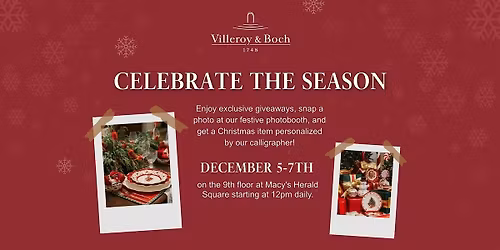 Villeroy and Boch Celebrate the Season Event