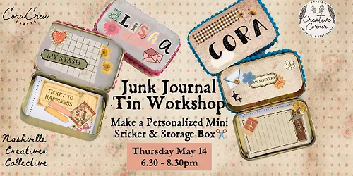 Junk Journal Tin: Make a Personalized Mini Sticker & Storage Box\u2702\ufe0f
