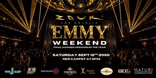 Zouk Emmy Weekend, Red Carpet Event, Saturday Sept 12th 2026