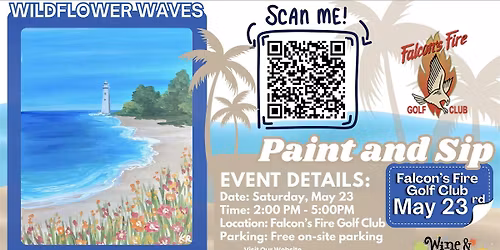 Orlando - Paint and Sip - Wildflower Waves