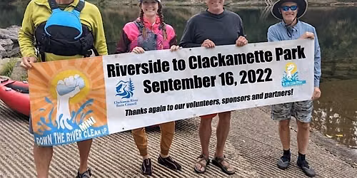 2026 Down The River Clean-Up: Riverside to Clackamette Park (ON-WATER)