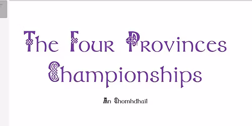 Four Provinces Championships 2026