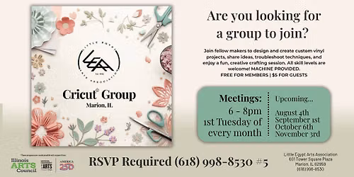 Cricut Group (FREE for Members\/$5 Guests)