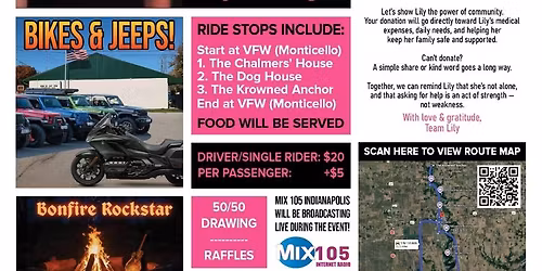 Lily\u2019s Cancer Benefit & Ride\/Drive