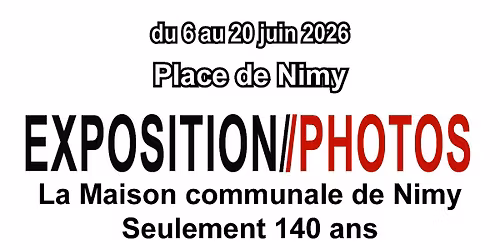 Vernissage de l'exposition de photographies de la Maison Communale de Nimy pour ses 140 ans.