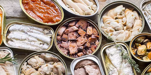 Tinned Seafood + Wine Tasting Event with tinned fish journal to keep, too