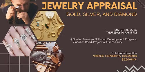 Jewelry Appraisal (Gold, Silver and Diamond) - Weekday Class