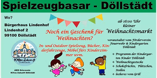 \ud83c\udf81 Spielzeugbasar & kleiner Weihnachtsmarkt in D\u00f6llst\u00e4dt \ud83c\udf84