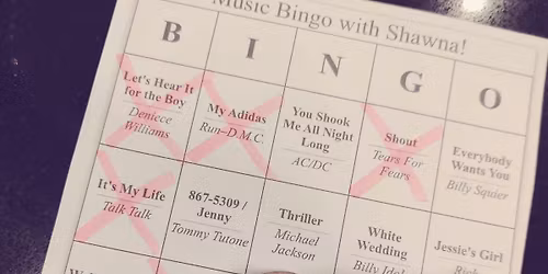 Classic Rock Music Bingo at Copper Furrow 