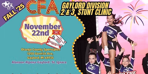 DIVISION 2 & 3 STUNT CLINIC