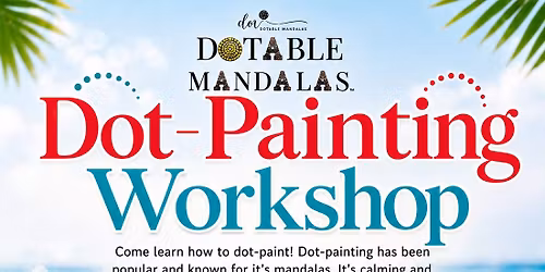 Red Deer-Tropical Coastal Vibe Coaster Set Dot-Painting Workshop
