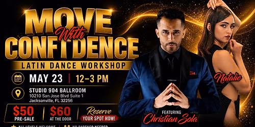 Move with Confidence- Dance Workshop Experience with Christian Sola and Natalie