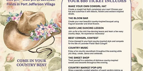 Cowgirls & Country Party at Lavender Fields