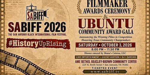 THE SABIFF 2026 FLIMMAKER AWARDS CEREMONY & UBUNTU COMMUNITY AWARD GALA
