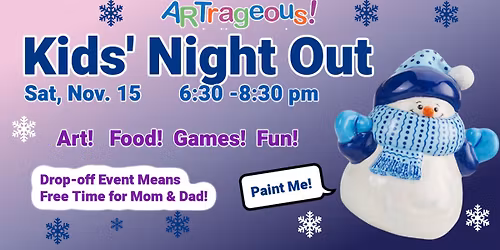 KIDS' NIGHT OUT -- PIZZA & PAINT PARTY
