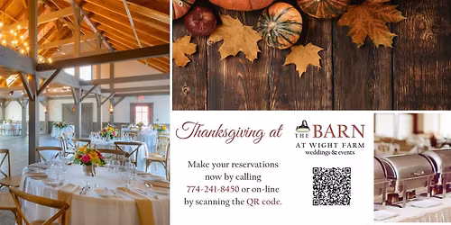 Thanksgiving Buffet at The Barn at Wight Farm