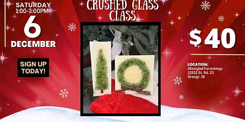 Crushed Glass Holiday Art Class \u2728\ud83c\udf84