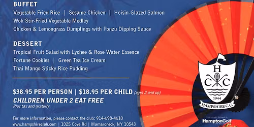 Al Fresco Night: Asian Fusion (Member Event)