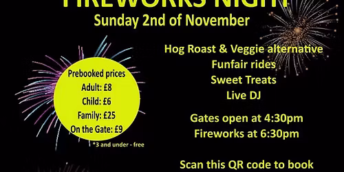 Friends of Prettygate School fireworks night