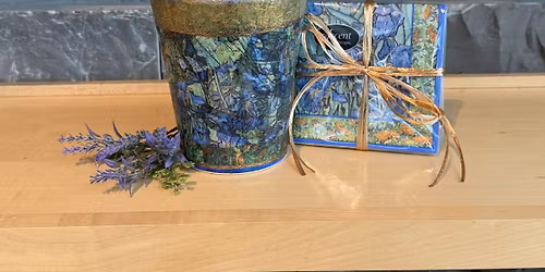 Mother's Day Tiffany-Inspired Collage Flower Pot Workshop