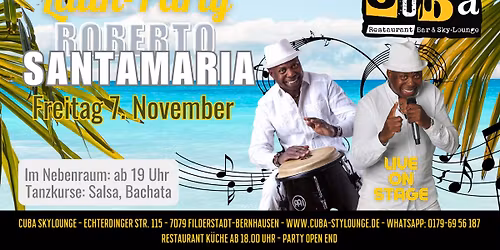 Latin Party, mit Roberto Santa Maria - live on stage