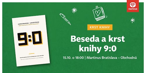 Beseda a krst knihy 9:0