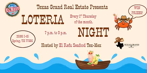 Loteria Night El Refu Seafood Tex- Mex
