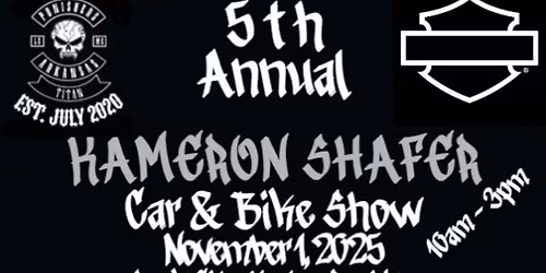 5th Annual Kameron Shafer Car and Bike Show