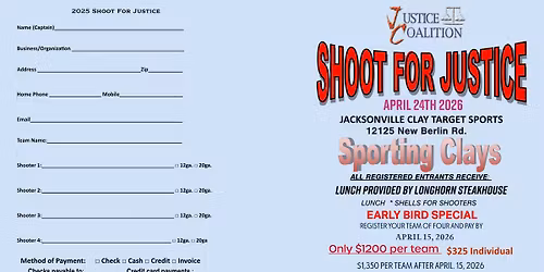 Shoot For Justice 2026