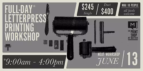 Full-Day Letterpress Workshop